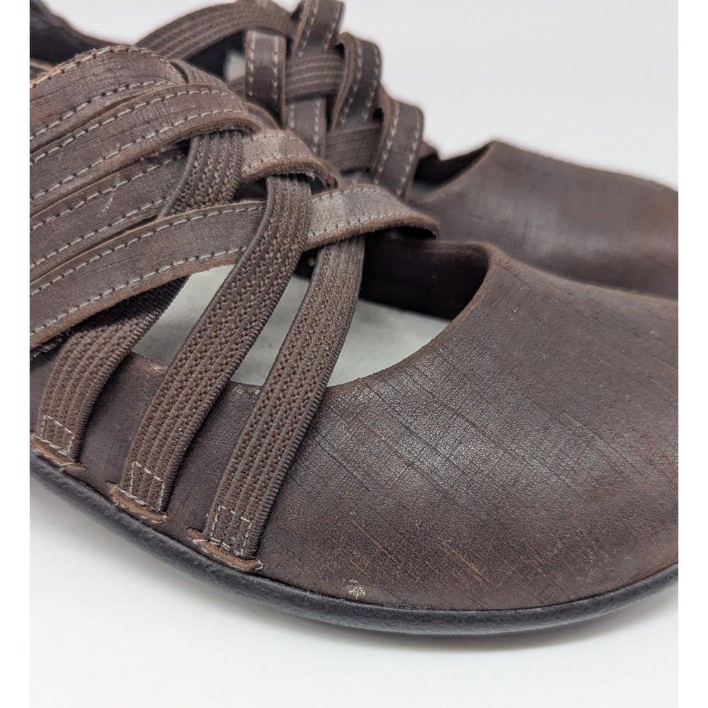 Naot Kawaka Mary Jane Shoes Sz 37 US 6 Brown Leather Comfort Preppy Academia - Picture 3 of 9